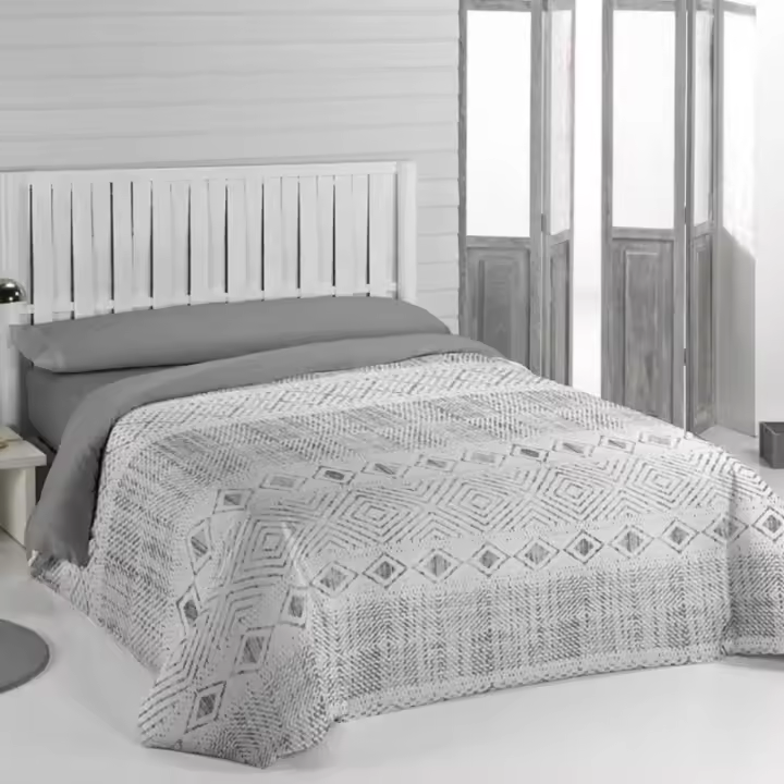 Karamelo Home Funda Nórdica Karamelo Modelo Oriel en Tonos Grises - Calidad y Garantía - 1