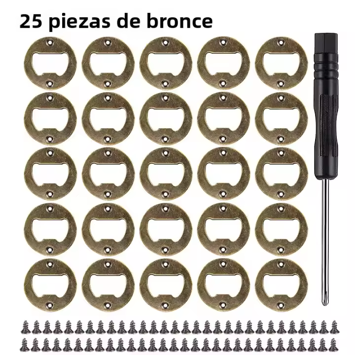 Kit De Insertos Para Abrebotellas DIY 50/25Pcs Acero Inoxidable Herramientas Y Accesorios Para Molde De Resina Multifuncional Eco-amigable - 1
