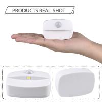 Lámpara De Noche LED Con Sensor De Movimiento Infrarrojo Pilas Incluidas Para Pasillo Escalera Armario Dormitorio Baño - details 1