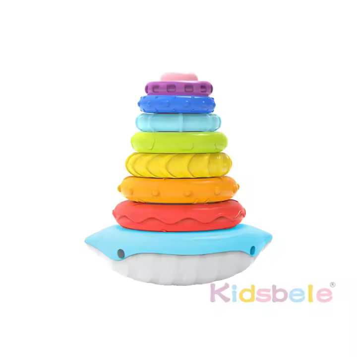 Juguete Educativo De Torre De Pila Pyramidation Para Niños Sensory Montessori Bloques De Construcción Suaves Para Bebés Y Niñas Edad Recomendada 13-36 Meses - 1