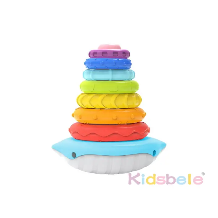 Juguete Educativo De Torre De Pila Pyramidation Para Niños Sensory Montessori Bloques De Construcción Suaves Para Bebés Y Niñas Edad Recomendada 13-36 Meses - 1