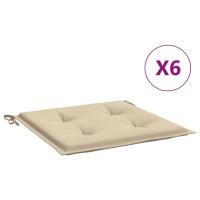 vidaXL Cojines para silla de jardín 6 uds tela 50x50x3 cm Color Antracita,  Crema,  Beige y mas Cojín Decorativo de Asiento Cojines de muebles de salon - details 9
