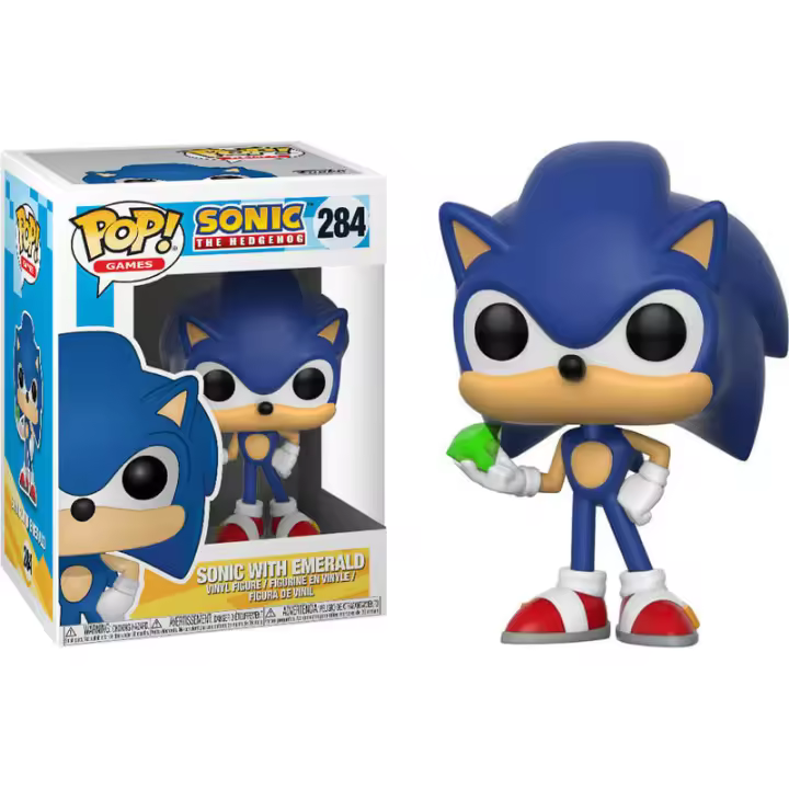 Funko Pop! Games Sonic The Hedgehog with Emerald 284 - 1