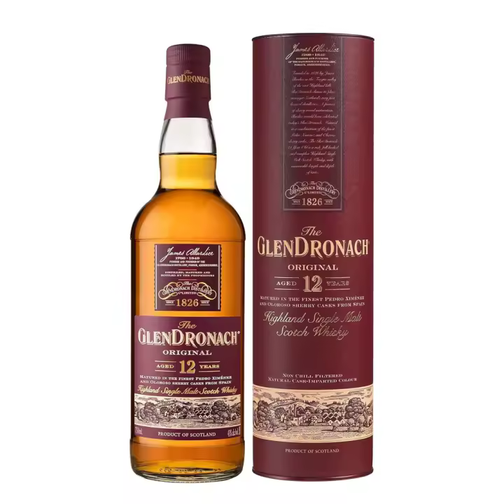 Whisky The Glendronach 12 Años - Botella 70 CL - Highland Single Malt Scotch - 43% - 1