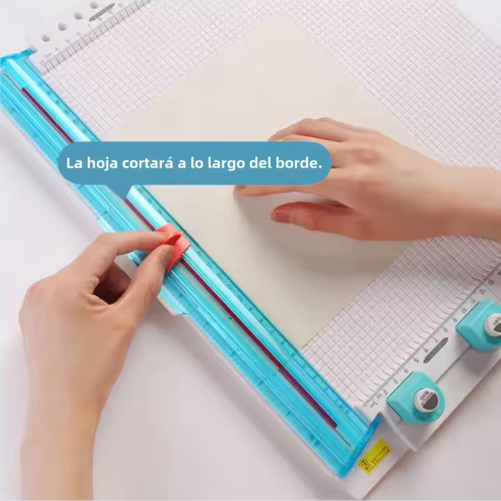 KW-trio 13095 Trimmer De Papel Herramienta De Marcado 7 En 1 Cortadora De Papel Para Manualidades Y Scrapbooking Con Hojas De Corte Y Marcado - 1