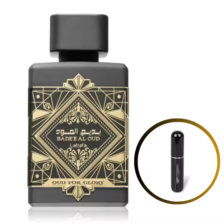 Perfume Unisex Lattafa EDP Oud For Glory Badee Al Oud 100 ml +ATOMIZADOR 5ml Recargable GRATIS! Perfume Árabe Original De Dubai Emiratos Árabes - 1