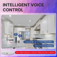 MoesHouse Downlight ZigBee 6W RGB Cambio De Luz Caliente Fría Compatible Con Alexa Google Home Control Remoto Tuya Luz LED Inteligente - details 3