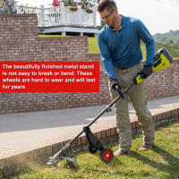 Rueda Auxiliar Para Trimmer De Hierba Portátil Rueda Ajustable Para Jardín Eliminación De Malas Hierbas 26mm-28mm Herramienta De Jardinería - details 5