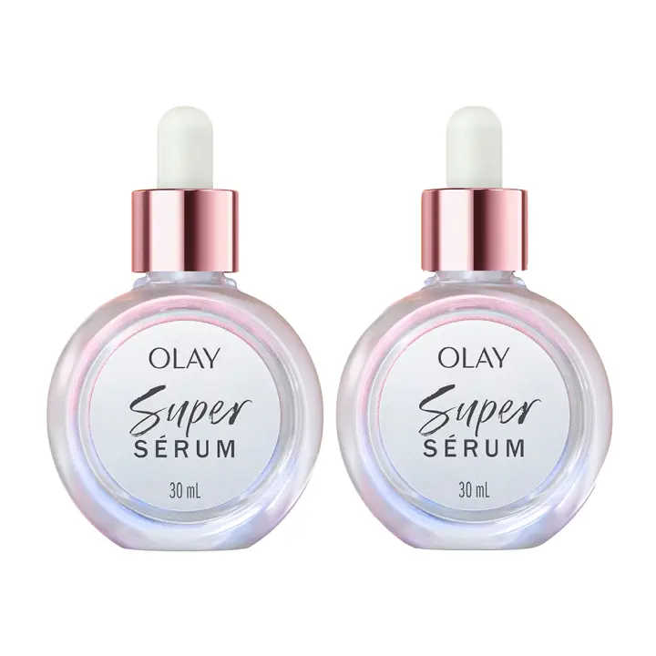 Olay | Duplo de Olay Super Sérum, Sérum Facial Hidratante Con Vitamina C, Niacinamida, Péptido De Colágeno, Black Friday, Cuidado De La Piel Well-Aging, E Iluminador, 2x30 ml - 1