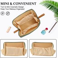 Neceser de viaje para maquillaje, neceser pequeño, mini neceser con compartimentos, neceser multifuncional impermeable, neceser portátil - details 3