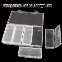 Juego De Cajas De Almacenamiento Rectangular De Plástico Transparente Y Portátil Con Tapa Abatible Para Manualidades Multifuncionales - details 4