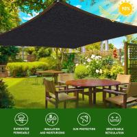 Vela de sombra rectangular de 3x6m, ojal resistente a los rayos UV, 90% negro, toldo de jardín, dosel para Patio, tela UV para plantas, piscina y hogar - details 2