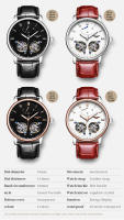Reloj Mecánico Automático Para Hombre GUANQIN Marca De Lujo Resistente Al Agua Cristal De Zafiro Pulsera De Lujo Con Tourbillon Y Luminosidad - details 4