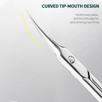 Tijeras De Cutícula Nailpop En Acero Inoxidable Para Eliminar Piel Muerta Herramientas Profesionales De Salón De Uñas Limpiables - details 2