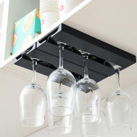 Soporte De Vaso Para Vino De Plástico Colgante Ecológico Para Cocina Y Barra Soporte Invertido Para Vasos Altos - details 4