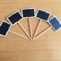 Etiquetas De Pantry Mini Tablero De Cera 10 Piezas Decorativas En Madera Para Niños Etiquetas De Chalkboard Para Decoración Del Hogar - details 3