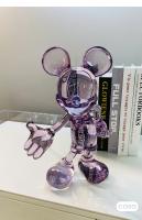 Figura De Resina Kawaii Disney Mickey Mouse 20cm Translúcida Decoración Para Escritorio Regalo Con Mano Beckoning Hand - details 7