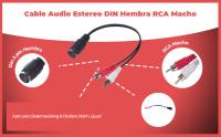 Banner - Cable de audio DIN 5 pines hembra a 2x RCA macho