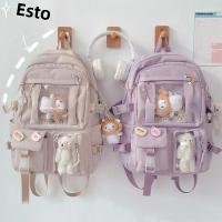Bolsa De Libros Impermeable Multifuncional De Nylon Gran Capacidad Para Escuela Viaje Para Adolescentes - details 0