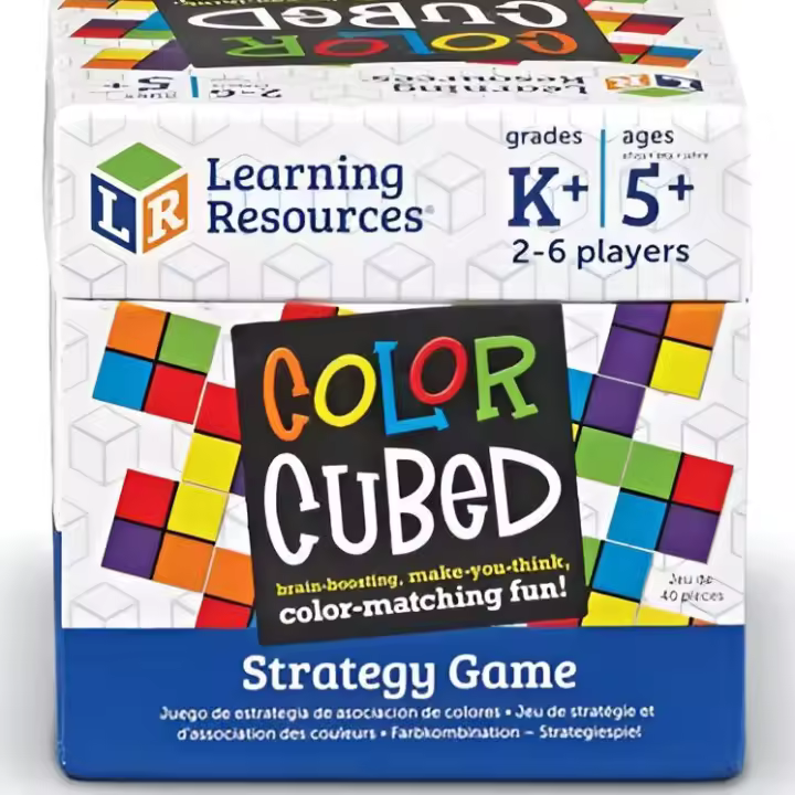 Color Cubed - Marca Learning Resources - Juego de estrategia - juego de estimulación cerebral para 2-6 jugadores, 40 piezas, a partir de 5 años - 1