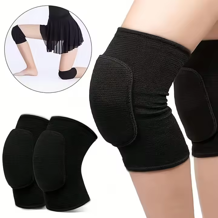 2pcs Almohadillas De Rodilla De Esponja Para Voleibol Danza Yoga Correr Ciclismo Entrenamientos Soporte De Rodilla - 1
