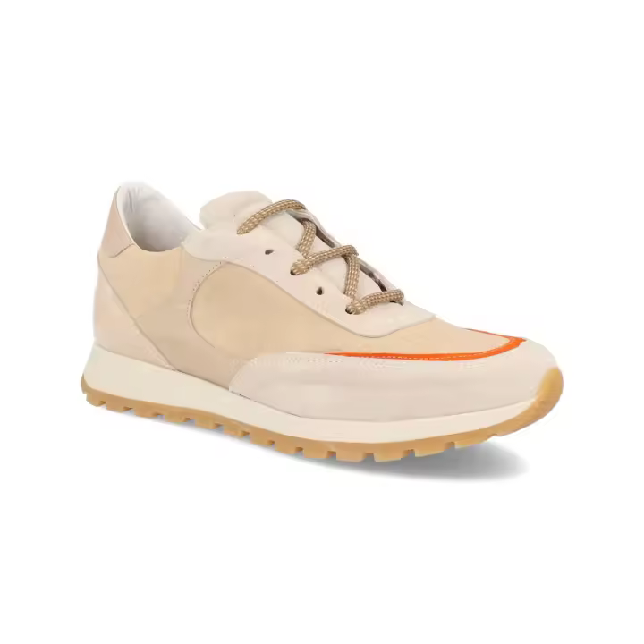 19161 - VIDA DEPORTIVO SEÑORA PIEL  COLORES : BEIGE  TALLAS : 35 AL 41  CORTE EXTERIOR : PIEL  FORRO INTERIOR : PIEL / TEXTIL  PLANTILLA : PIEL    ALTURA TACÓN / CUÑA : 3 CM.  PISO : SINTÉTICO - 1