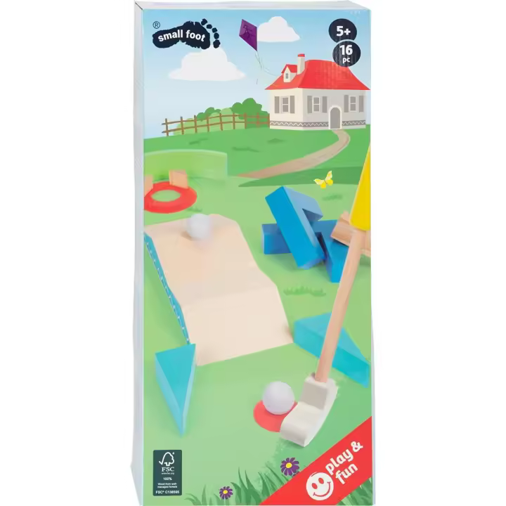 Juego de minigolf active de madera - Small Foot 11964 - 1