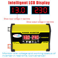 Inversor Portátil De Coche DC12V a AC110/220V 4000W Modo Onda Senoidal Modificado Con USB Transformador Para Automóvil - details 2