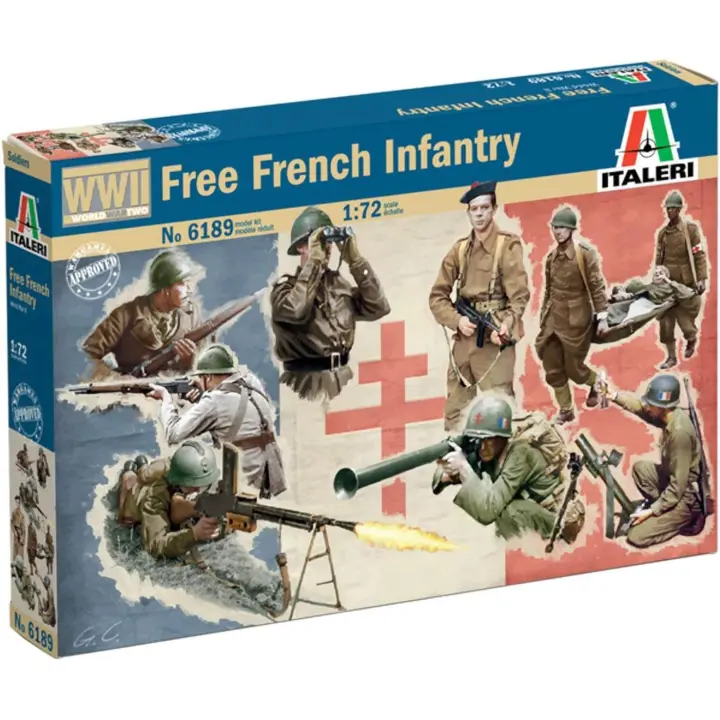 Italeri 6189 - Figuras Infantería Francesa, Segunda Guerra Mundial. Escala 1/72 - 1