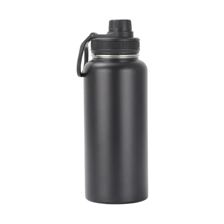 Botella Termo De Acero Inoxidable 1000ML Gran Capacidad Aislamiento Doble Capa Vaciado Para Viajes Y Exterior Resistant Al Agua Y Al Aire - 1