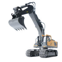 Excavadora RC 1/20 2.4GHz 11CH Vehículo De Construcción Para Niños Juguete Educativo Con Luz Y Música Control Remoto a Distancia De 30m ABS Li-battery - details 6