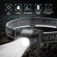 BORUiT Mini Linterna De Corbata LED Con Luz Roja Y Pilas AAA 4 Modos Impermeable Torcha De Trabajo Para Camping Y Búsqueda - details 0