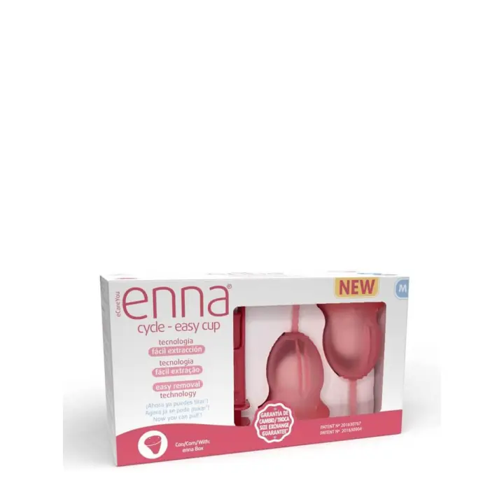 Enna cycle easy cup 2 copas menstruales talla m + aplicador - 1
