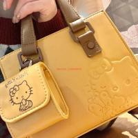 Bolso De Hombro Sanrio Hello Kitty 2024 Kawaii Bolso De Mano Dibujos Animados Cumpleaños Regalo Para Niñas Material De Textura Premium - details 11