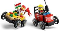 Lego 60458 Pack de coches de carrera: Pizza vs Camion de bomberos Lego City - details 1