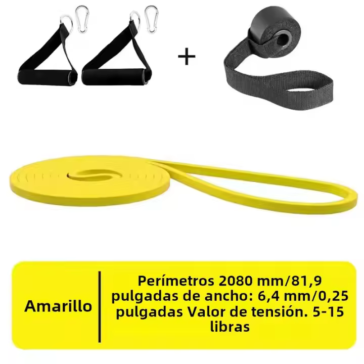 Banda De Resistencia Elástica Para Ejercicio De Fortalecimiento Muscular En Casa Y Gimnasio Equipo De Fitness Unisex - 1