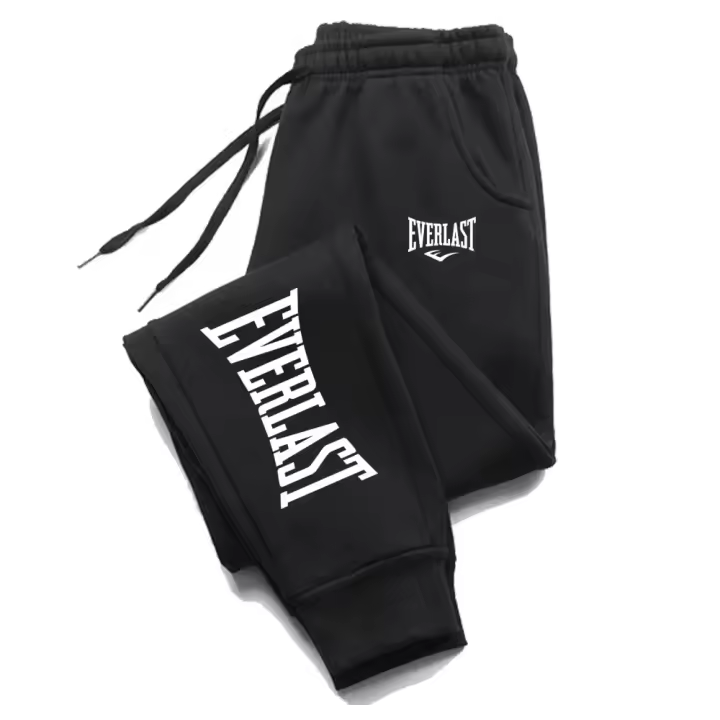 EVERLAST Pantalones De Ropa Deportiva Para Hombre Y Mujer Talla Grande Estilo Casual Con Bolsillos Tejido De Poliéster Grueso - 1