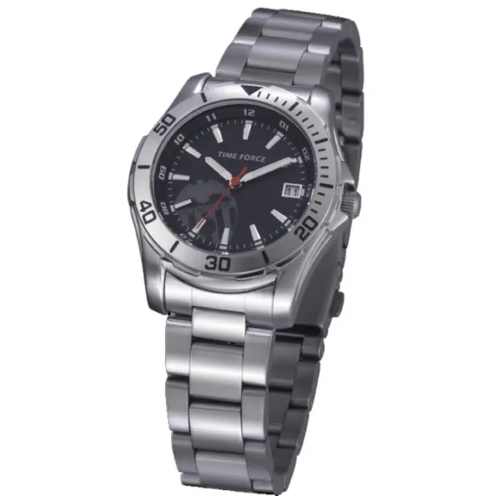 Time Force Tf3364b01m Valencia C.fl Reloj Para Para Chico Color Plateado - 1