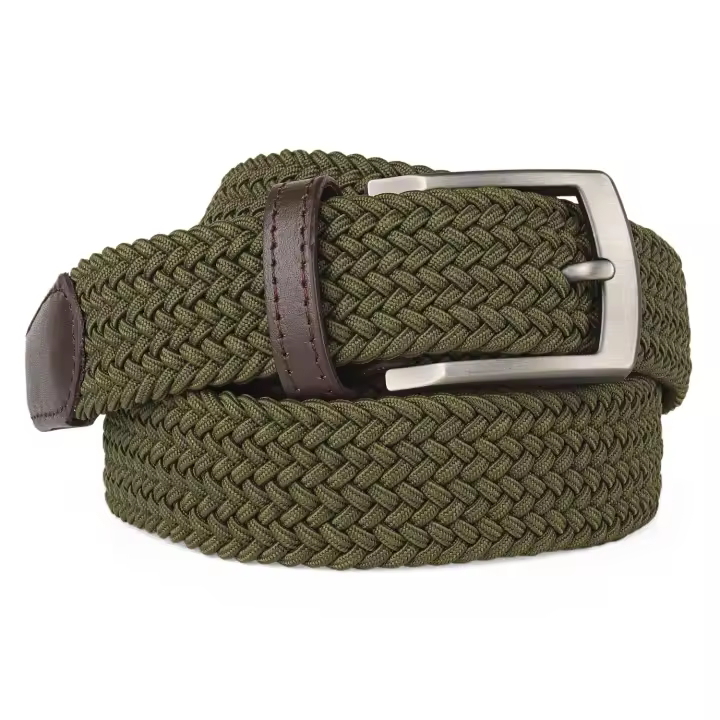 Cinturon Elastico Hombre Con Hebillas Cinturon De Metal - Cinturon Hombre Ideal Para El Uso Diario - Elegantes Cinturones Elasticos Marca De JASLEN 501105 - 1