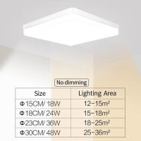 Luz De Techo LED Cuadrada IRALAN Para Dormitorio En Acero Y Acrílico 18W 24W 36W 48W Neutro Frío Calido Iluminación Moderna Para Cocina Comedor Estudio Baño - details 9