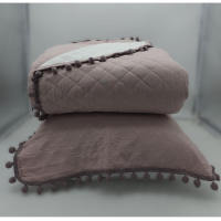 Algodón Blanco Edredón Colcha Bouti Reversible Dijon - details 0