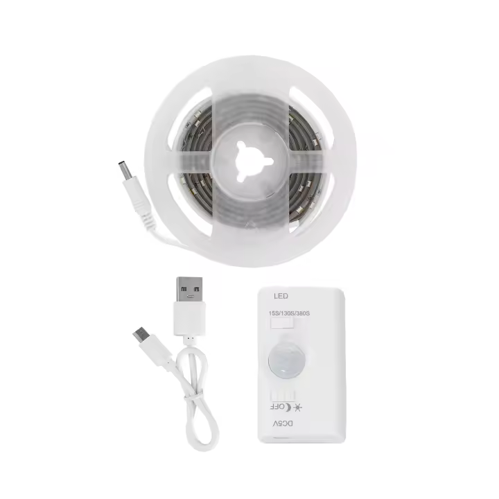 Ledkia Tira LED con Sensor de Movimiento 30LED/m 1m IP20 Batería Recargable 1 m - 1