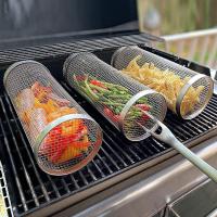 Cesta De Barbacoa Redonda Para Asar Al Aire Libre Recipiente De Barbecue Ecológico Para Viajes Y Camping Accesorio De Cocina - details 0