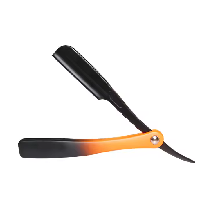 Afeitadora De Cuchilla Recta Para Hombres Happy Barber De Aleación De Zinc Herramientas De Corte De Pelo Personalizadas Con Logo De Marca - 1