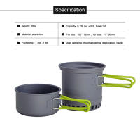 Sistema De Cocina Ultraligero Para Camping Con Olla Platos Utensilios Y Cuchillería Para Exterior - details 1
