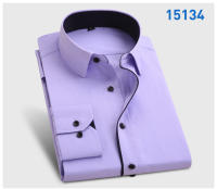 Camisa Negra Para Hombre 2024 Cuello Cuadrado Camisa De Negocios Casual Cómoda Y Transpirable Ajustada Con Mangas Largas Y Estilo Clásico - details 21