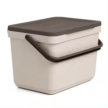 CUBO ORGÁNICO 6L SMART SIN SOPORTE /  ECOHOME - TAPA MARRÓN - 1