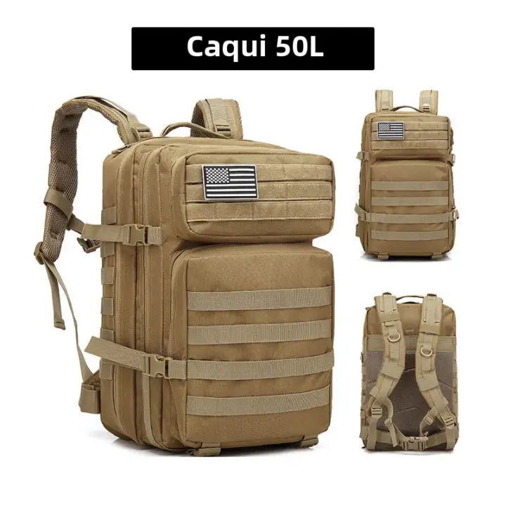 Mochara táctica de viaje para hombre, Bolsa Gran capacidad, impermeable, - 1