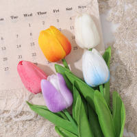 5/10Pcs Bouquet De Tulipes Artificiales PE Espuma Flores Falsas Para Decoración De Bodas Ceremonias Hogar Jardín Decoración De Fiesta - details 4