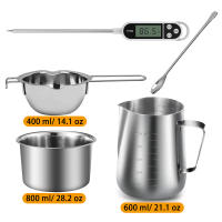 Kit De Inicio Para La Fabricación De Velas Con Pote De Acero Inoxidable Para Derretir Cera Potente Doble Calentador De Alta Calidad Para Principiantes - details 4